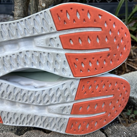 On Cloudsurfer Shoes Mens Size 13 Green White Running Sneakers Gym Trainers Used - Picture 9 of 9